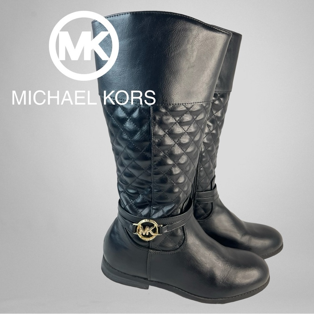 Michael Kors Makena Black Boots Size 5